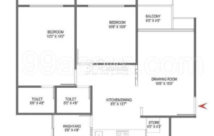 2 bhk plan - Copy